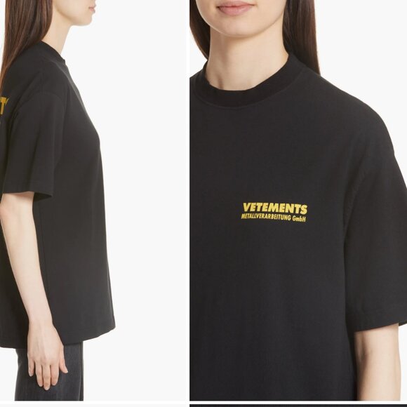VETEMENTS Metal Tee Size Small - Picture 2 of 7
